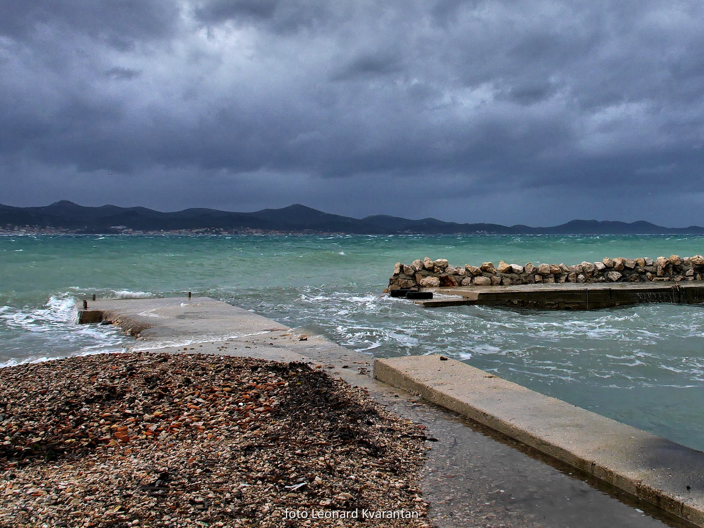 Olujno jugo u Zadru, nedjelja 6. prosinca 2020. godine