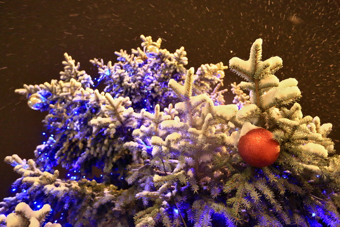 Sinj, 101212. 
Ciklona Simenka je veceras donijela pravi snijezni ugodjaj u Sinju.
Na slici Snijezni ugodjaj u Sinju.
Foto: Zvonimir Barisin / CROPIX