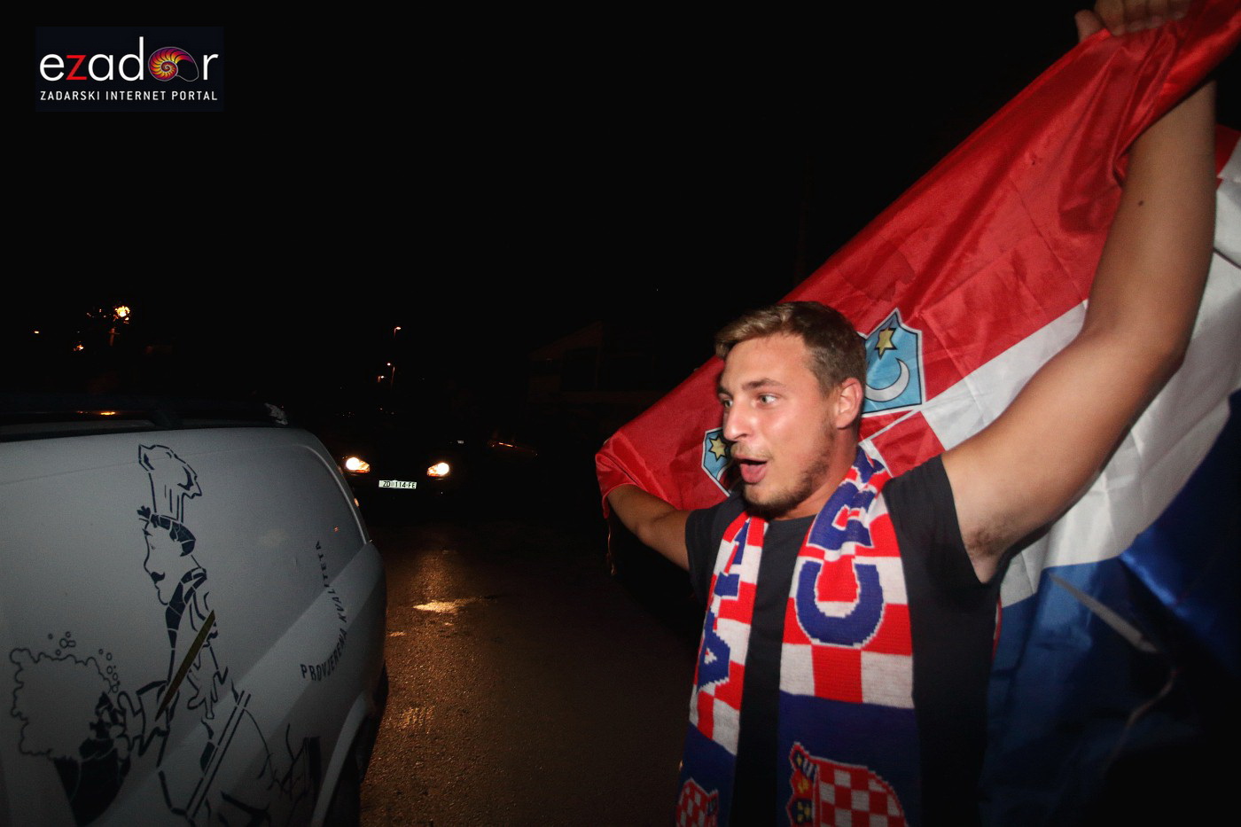 Bibinje: Navijanje za Vatrene i fešta nakon pobjede nad Engleskom