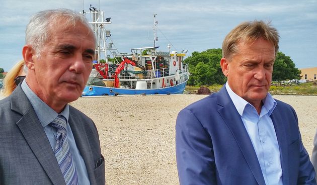 Stipe Zrilic i Bozidar Kalmeta u Gazenici