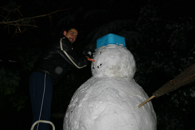 Izrada najvećeg snijegovića u gradu, foto: Ivan Matić