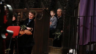 Cvjetnica 20. ožujka 2016: Nakon blagoslova maslinovih grančica, nadbisku Želimir Puljić predvodio je procesiju do katedrale sv. Stošije gdje je služio misno slavlje na kojem se pjevala Muka našeg Gospodina Cvjetnica 20. ožujka 2016: Nakon blagoslova maslinovih grančica, nadbisku Želimir Puljić predvodio je procesiju do katedrale sv. Stošije gdje je služio misno slavlje na kojem se pjevala Muka našeg Gospodina