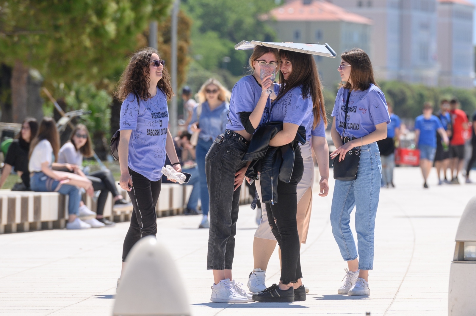Zadarski maturanti obilježili kraj škole na rivi
