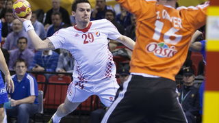 Zaragoza, Spanjolska, 230113.
Gradska dvorana Principe Felipe.
Svjetsko prvenstvo u rukometu za muskarce Spanjolska 2013.
Utakmica cetvrtfinala izmedju reprezentacija Hrvatske i Francuske.
Na fotografiji: Ivan Nincevic.
Foto: Ante Cizmic / CROPIX