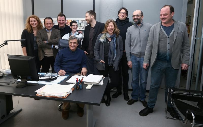 Prva klapa snimanja nove HTV-ove serije “Novine”, redatelja Dalibora Matanića Jednu od glavnih uloga ima Zadranka Tihana Lazović. Foto: Željko Lukunić/PIXSELL Prva klapa snimanja nove HTV-ove serije “Novine”, redatelja Dalibora Matanića Jednu od glavnih uloga ima Zadranka Tihana Lazović. Foto: Željko Lukunić/PIXSELL