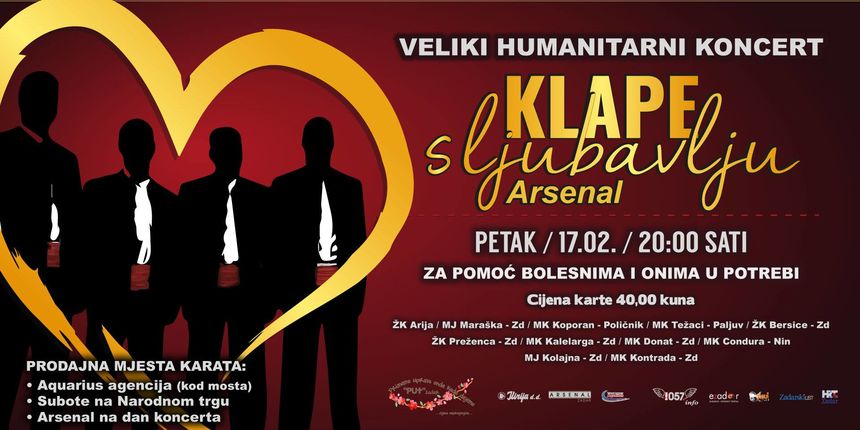 Humanitarni koncert “Klape s ljubavju”