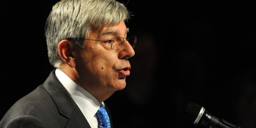 Zadar, 231212.
U Kazalistu lutaka Zadar, veceras je svecano obiljezena 23. obljetnica osnutka HDZ-a u Zadru.
Na fotografiji: detalj s proslave; akademik Zeljko Reiner (potpredsjednik Sabora).
Foto: Luka Gerlanc / CROPIX