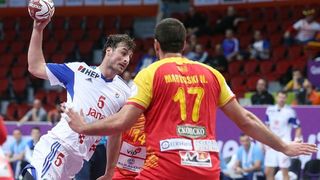 Doha, Katar – 24. svjetsko rukometno prvenstvo, 4. kolo, grupa B, Makedonija- Hrvatska. Photo: Goran Stanzl/PIXSELL