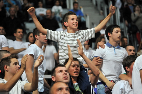 Zadar, 260513.
Dvorana Kresimira Cosica. 
3. polufinalna utakmica prvenstva Hrvatske izmedju KK Zadar i KK Cedevita.
Na fotografiji: trener Zadra Ante Nazor.
Foto: Luka Gerlanc / CROPIX