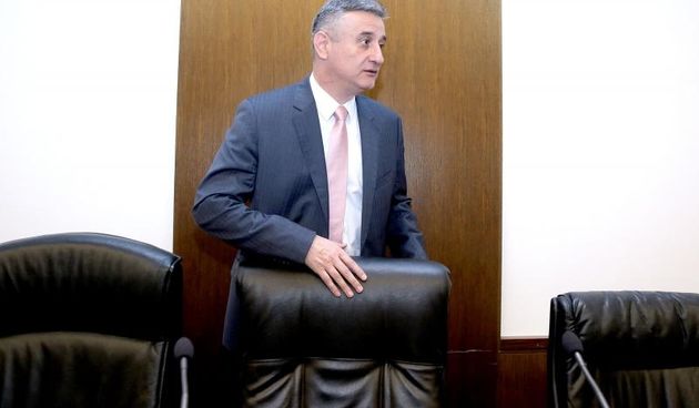 Prije nastavka 3. sjednice Hrvatskog sabora na kojoj je planirano glasovanje, odrzana je sjednica Kluba zastupnika Domoljubne koalicije. Tomislav Karamarko. Photo: Patrik Macek/PIXSELL