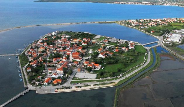 Pogled na Nin iz zraka. Photo: Dino Stanin/PIXSELL