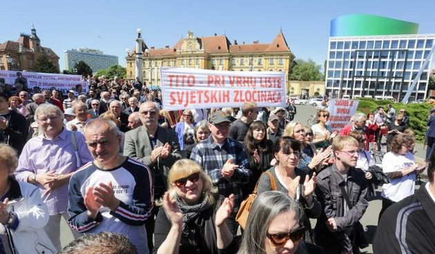 Esih, Markić i Hasanbegović zajedno s građanima protiv Trga maršala Tita