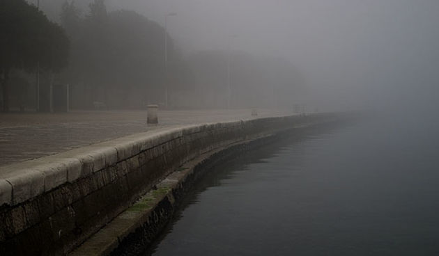 Zadar, magla svuda oko nas