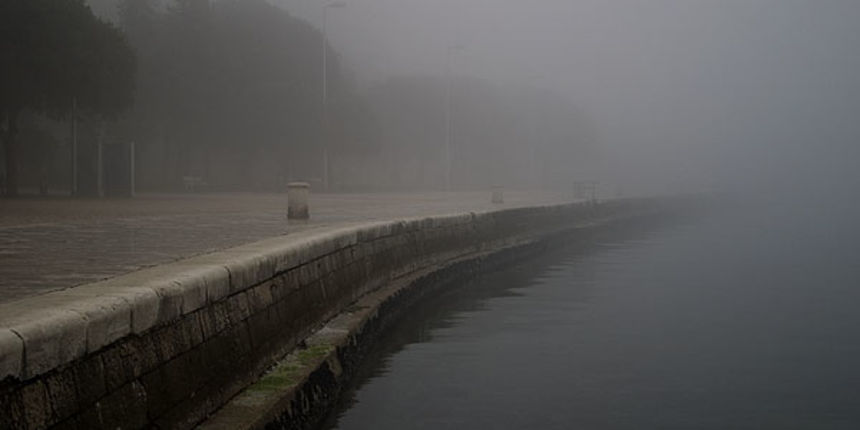Zadar, magla svuda oko nas