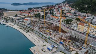 Split: Pogled iz zraka na mjesto gdje je bio hotel Marjan