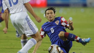 Tel Aviv, 091010.Ramat-Gan Stadion.Kvalifikacijska nogometna utakmica grupe F izmedju Izraela i Hrvatske za Euro 2012 u Poljskoj i Ukrajini.Na slici: detalj iz igre – Pranjic.Foto: Drago Sopta / CROPIX