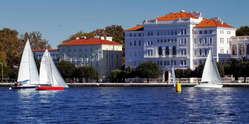 Zadarska Koka 2016. gledana s mora. Sveučilište u Zadru. Foto: Leonard Kvarantan