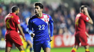 Swansea (Wales), 260313.
Stadion Liberty.
Kvalifikacijska utakmica za Svjetsko prvenstvo u Brazilu 2014. godine, izmedju reprezentacija Walesa i Hrvatske.
Na fotografiji: slavlje nakon pogotka Eduarda Da Silve.
Foto: Boris Kovacev / CROPIX Swansea (Wales), 260313.
Stadion Liberty.
Kvalifikacijska utakmica za Svjetsko prvenstvo u Brazilu 2014. godine, izmedju reprezentacija Walesa i Hrvatske.
Na fotografiji: slavlje nakon pogotka Eduarda Da Silve.
Foto: Boris Kovacev / CROPIX