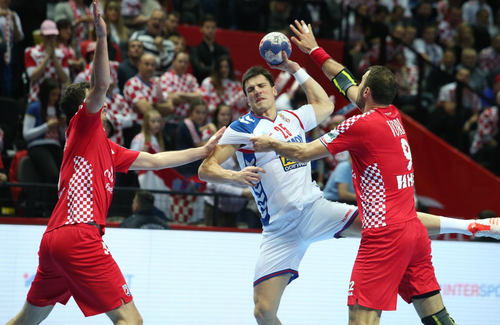 Spaladium Arena, Split – Europsko rukometno prvenstvo, skupina A, 1. kolo, Hrvatska – Srbija 32-22. Spaladium Arena, Split – Europsko rukometno prvenstvo, skupina A, 1. kolo, Hrvatska – Srbija 32-22.
