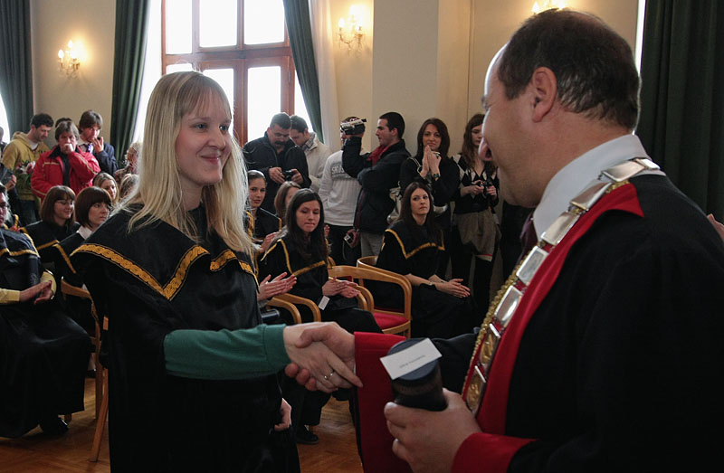 Promocija diplomiranih studenata, 7. ožujka 2009. (foto: Marin Gospić)