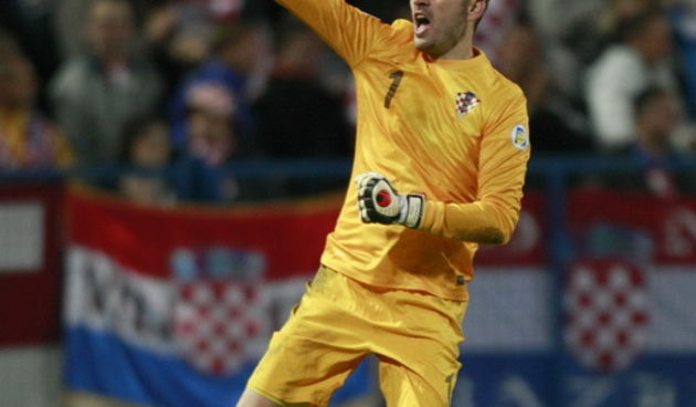 Osijek, 161012.
Stadion Gradski vrt.
Utakmica 4.kola A skupine,kvalifikacijska utakmica za odlazak na Svjetsko prvenstvo u Brazilu. Utakmica Hrvatska – Wales.
Na fotografiji: Stipe Pletikosa
Foto: Ronald Gorsic / CROPIX