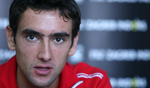 Zagreb, 010210.
U Domu sportova se od 01.02.-07.02. odrzava teniski turnir PBZ Zagreb Indoors.
Marin Cilic, koji je nakon ulaska u polufinale Australian Opena, zauzeo 10.  mjesto na ATP ljestvici, odrzao je danas konferenciju za novinare.
Na slici: Marin