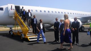 Investitor iz Dubaija sletio na zadarski aerodrom, foto: Borna Strizak Investitor iz Dubaija sletio na zadarski aerodrom, foto: Borna Strizak