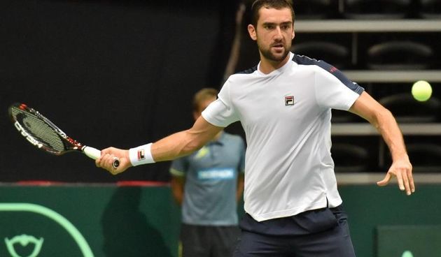 Polufinale Davis Cupa, Hrvatska – Francuska, Marin Cilic – Richard Gasquet. Photo: Hrvoje Jelavic/PIXSELL