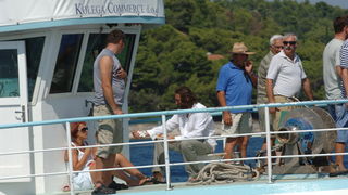 Kali, Ugljan, 080809.
Kali, mjesto na otoku Ugljanu osim sto ima najvecu ribarsku flotu na Jadranu, ima i najstariju festu na Jadranu “Tunuaru”. Festa traje dva dana, a obicaj je i da defile ribarskih brodova prodje Zadarskim kanalom. 
Na jednom od brodov