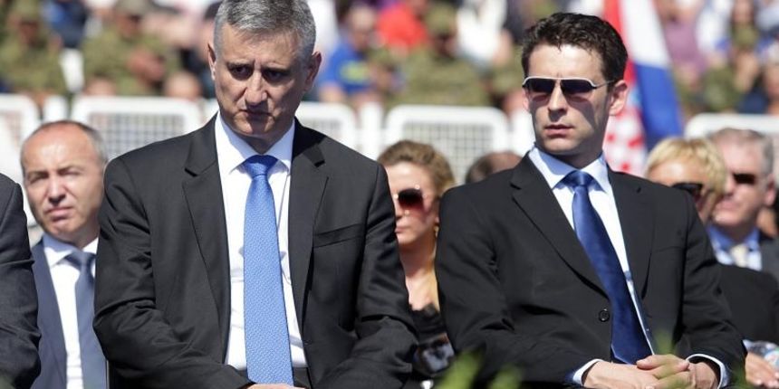 Prvi i drugi potpredsjednici Vlade RH, Tomislav Karamarko i Božo Petrov. Photo: Jurica Galoić/PIXSELL