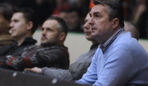 Sutinska vrela, 160110. Trenutno se u sportskoj dvorani u Sutinskim vrelima igra 16.kolo regionalne NLB lige izmedju KK Cedevite i KK Zadra. Na slici: predsjednik KK Zadra Zdenko Micic Foto: SIme Sokota / CROPIX