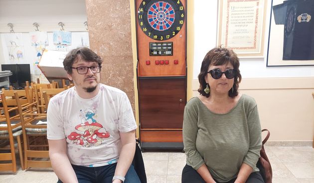 Zajedno, aktivno, ravnopravno! Mirjana Mrkela u udruzi slijepih Zadarske županije ugostila je svog kolegu pisca, Želimira Periša.