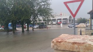 Poplava u Zadru, Gradsko groblje i Kolodvor