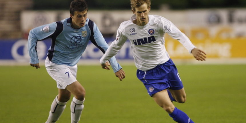 Split, 130310. Stadion na Poljudu. Nogomet, T- Com 1. HNL susret 20. kola Hajduk – Rijeka. Na fotografiji: Ivan Strinic. Foto: Vladimir Dugandzic / CROPIX Split, 130310. Stadion na Poljudu. Nogomet, T- Com 1. HNL susret 20. kola Hajduk – Rijeka. Na fotografiji: Ivan Strinic. Foto: Vladimir Dugandzic / CROPIX