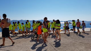 Sasvim osoban doživljaj – 10. dm Millennium Jump sa zadarske rive. Foto: Mladen Malik Barba Sasvim osoban doživljaj – 10. dm Millennium Jump sa zadarske rive. Foto: Mladen Malik Barba