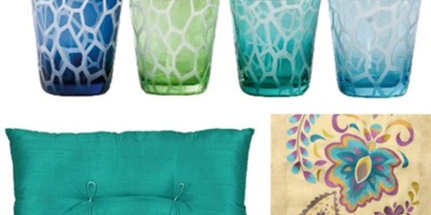 Tirkizna boja, kušin, čaše (Tportal.hr)