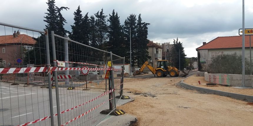 Radovi na križanju ulica Benka Benkovića, Put Bokanjca i Put Nina