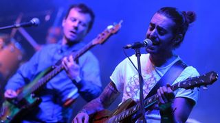 Zagreb – INmusic festival na zagrebackom jezeru Jarun unatoc losem vremenu okupio velik broj posjetitelja. Nastup benda A Toys Orchestra. Photo: Jurica Galoic/PIXSELL Zagreb – INmusic festival na zagrebackom jezeru Jarun unatoc losem vremenu okupio velik broj posjetitelja. Nastup benda A Toys Orchestra. Photo: Jurica Galoic/PIXSELL