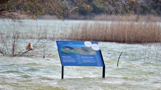 Nezapamćeno visoka razina vodostaja Vranskog jezera Nezapamćeno visoka razina vodostaja Vranskog jezera