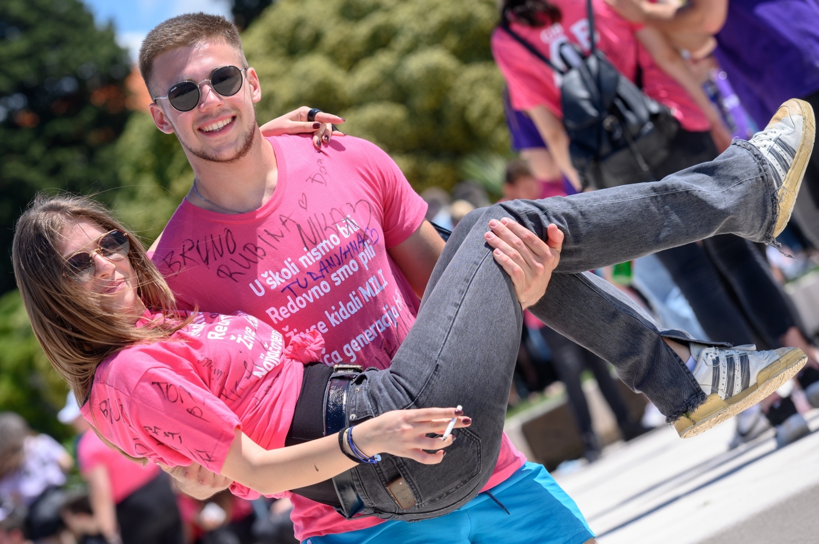 Zadarski maturanti obilježili kraj škole na rivi