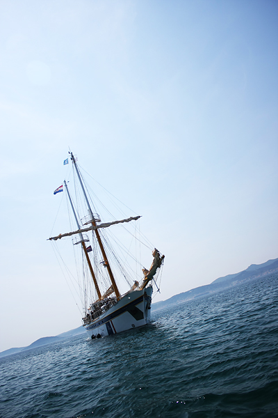 Uplovljavanje školskog broda “Kraljica mora” (Foto:Saša Čuka)