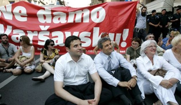 Varšavska, prosvjedi (Foto:Bernard Covic, CROPIX)