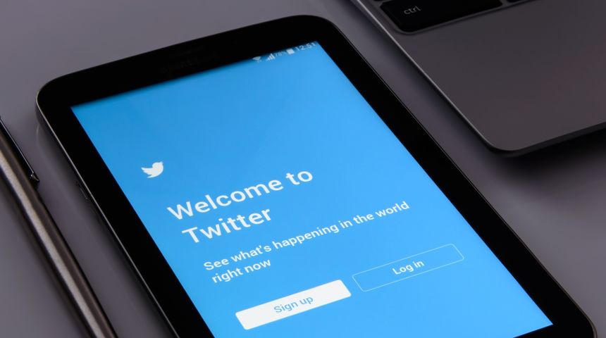 Twitter aplikacija ilustracija Twitter aplikacija ilustracija