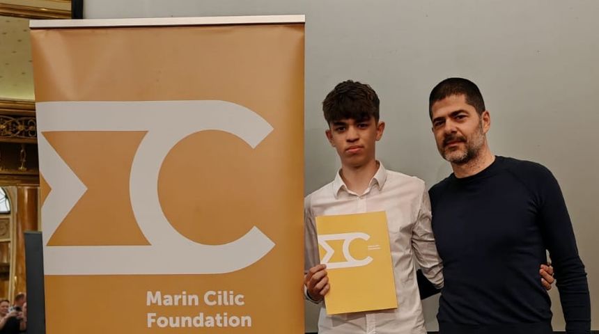 David Pejdo dobitnik stipendije Zaklade Marin Čilić
