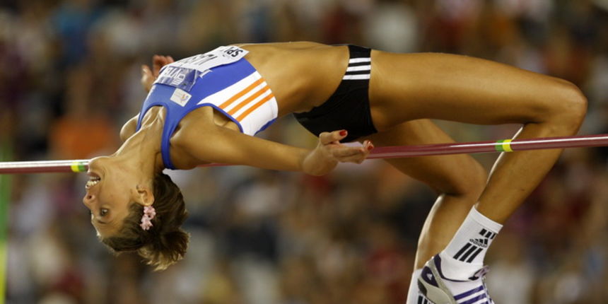 Split, 040910. U Splitu, na Poljudu, se odrzava prvi IAAF Kup kontinenata. Na ovom atletskom natjecanju nastupaju najbolji svjetski atleticari. Na fotografiji:  Blanka Vlasic. Foto : Jakov Prkic / Cropix