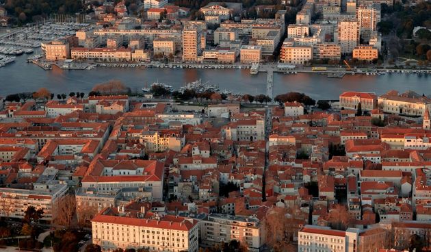 Zadar iz zraka, panorama Zadra