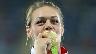 PI Rio de Janeiro, ceremonija dodjele medalja u ženskom disku: zlatnu medalju osvojila je Sandra Perković. Photo: Igor Kralj/PIXSELL PI Rio de Janeiro, ceremonija dodjele medalja u ženskom disku: zlatnu medalju osvojila je Sandra Perković. Photo: Igor Kralj/PIXSELL