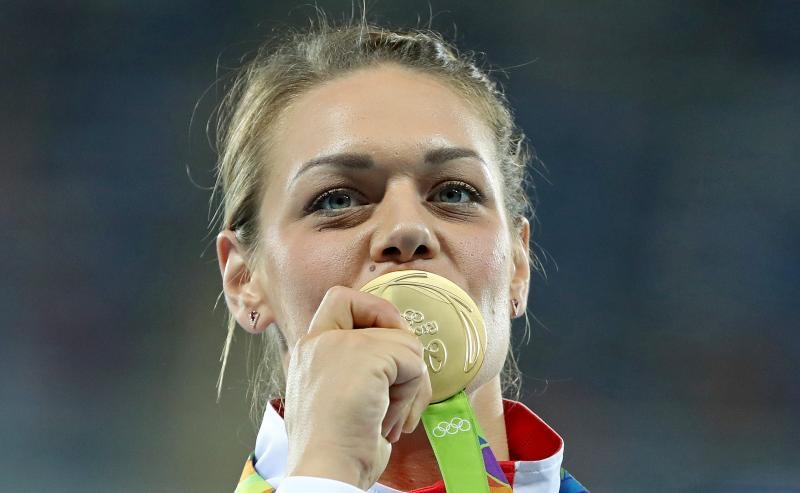 PI Rio de Janeiro, ceremonija dodjele medalja u ženskom disku: zlatnu medalju osvojila je Sandra Perković. Photo: Igor Kralj/PIXSELL PI Rio de Janeiro, ceremonija dodjele medalja u ženskom disku: zlatnu medalju osvojila je Sandra Perković. Photo: Igor Kralj/PIXSELL