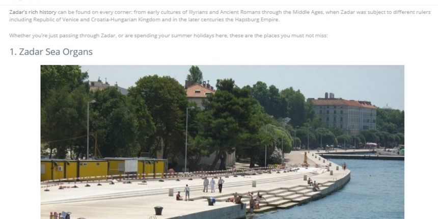 Tour Croatia donosi top pet mjesta koja morate vidjeti u Zadru