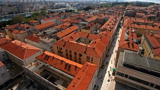 zadar, panorama sa zvonika svete stosije, poluotok, kalelarga, 21.04.07.